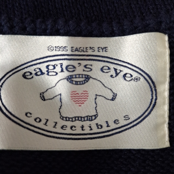 Eagle’s Eye Collectibles 3-D Vintage Grandmacore Teddy Bear V-Neck Knit Vest L - Picture 10 of 12